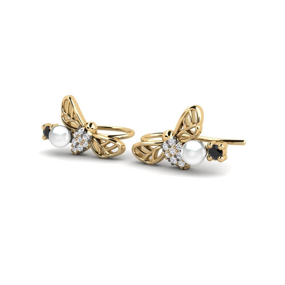 Diamante Negro Pendiente de mujer Kifisoave
