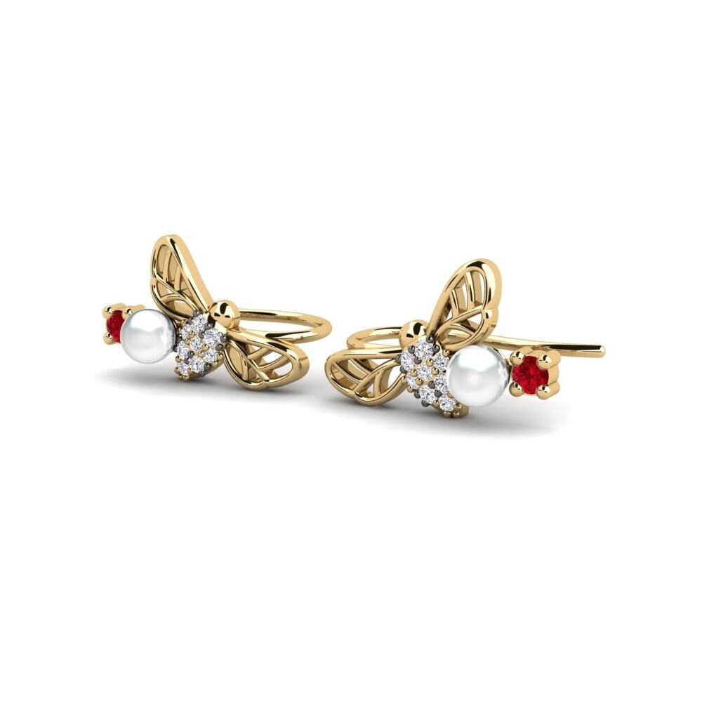 ruby-zirconia Women's ต่างหู Kifisoave