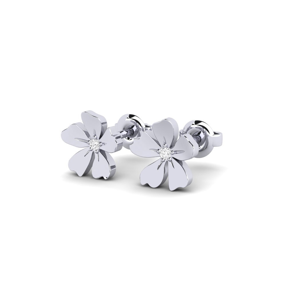 9k Oro Blanco Pendiente de mujer Lizzano