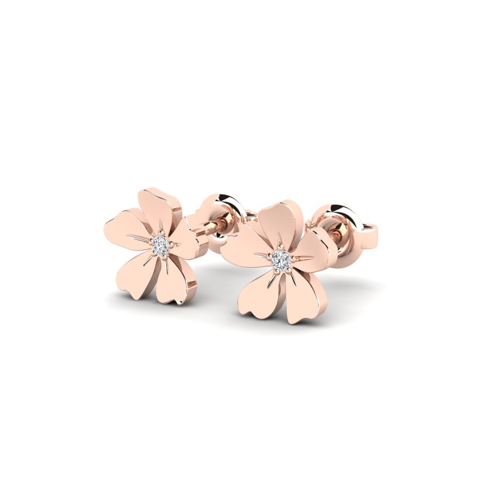 14k Rose Gold Women's Earring Lizzano
