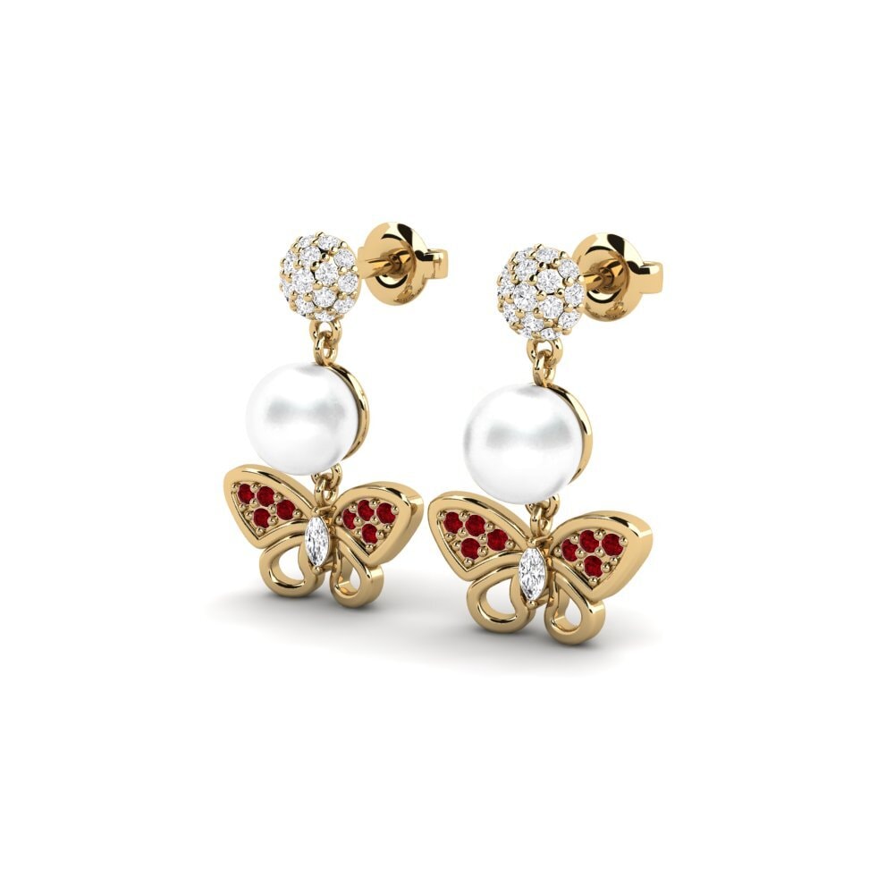 Red Zirconia Women's Earring Maeles