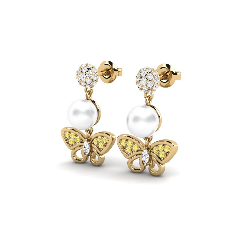 Yellow Sapphire Women's Earring Maeles