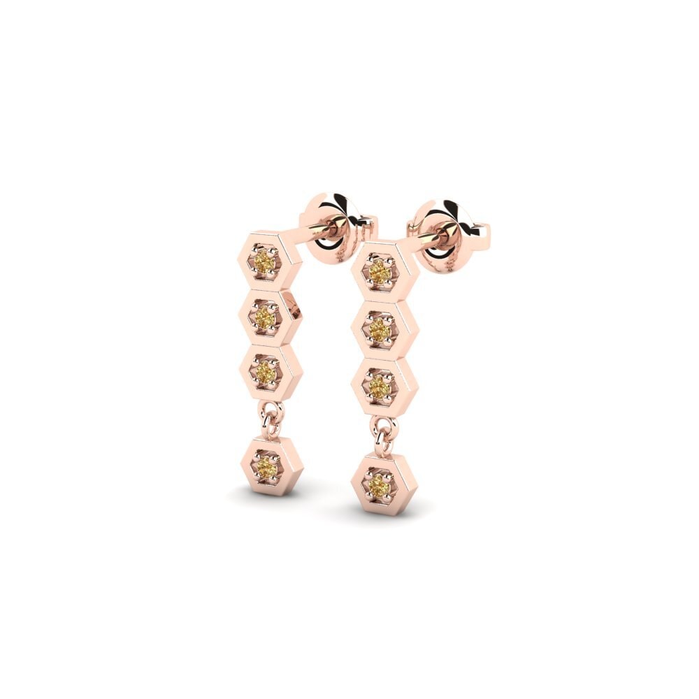 14k Rose Gold Women's Earring Markotsari