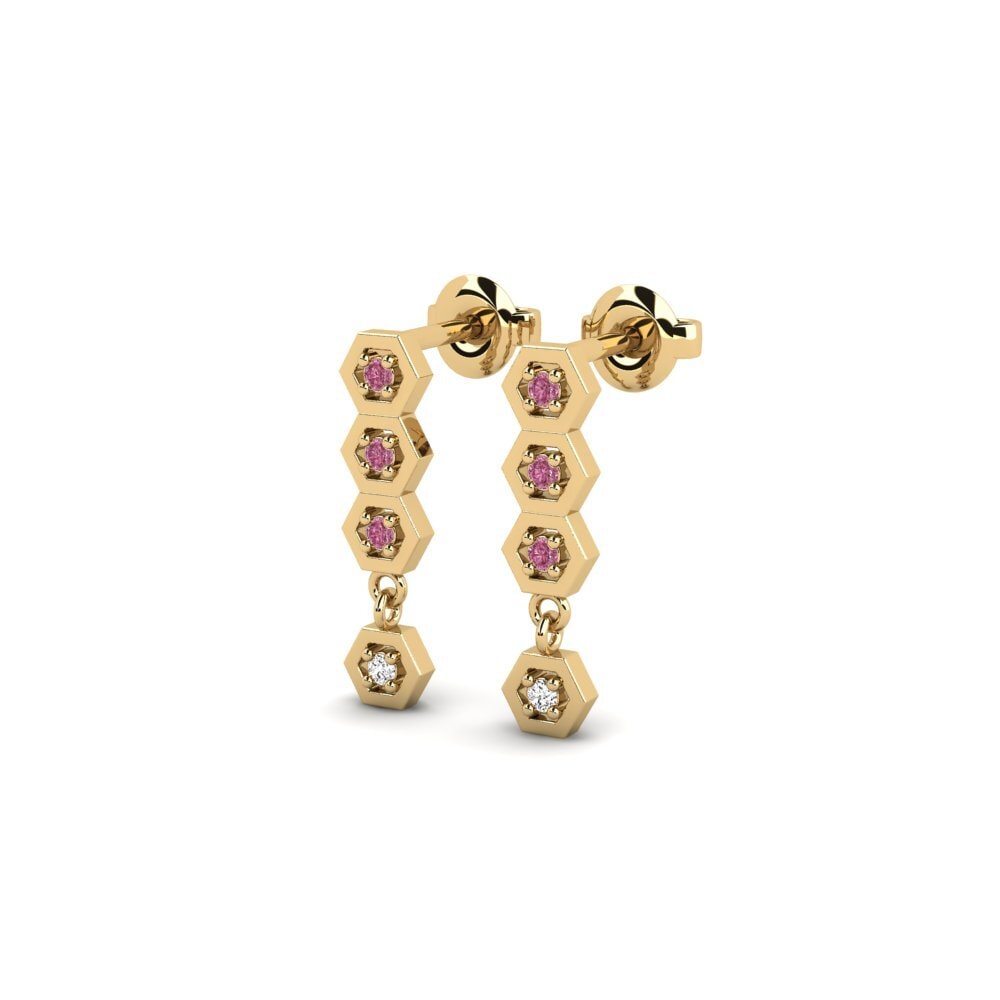 Grenat de Rhodolite Boucle d'oreille femme Markotsari