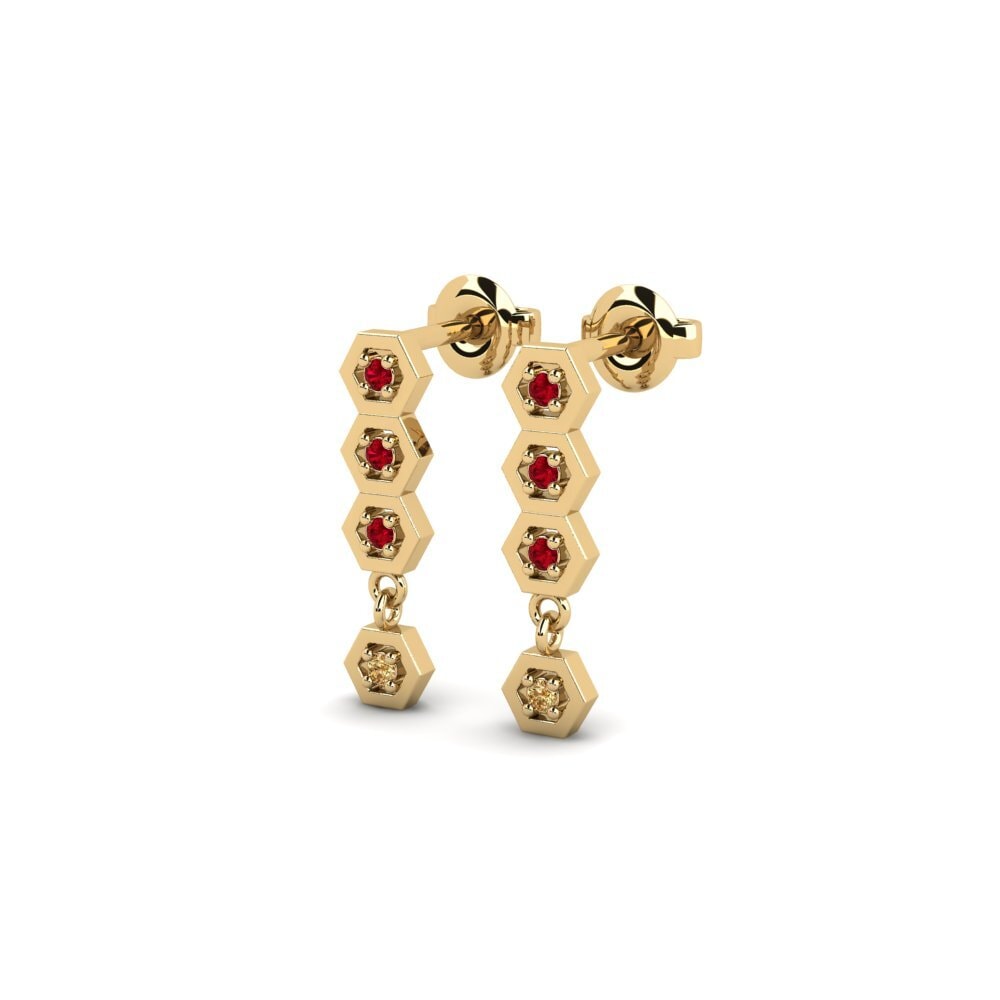 ruby-zirconia Women's ต่างหู Markotsari