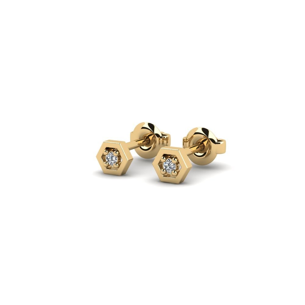 Zircone Boucle d'oreille femme Mavromichali - A