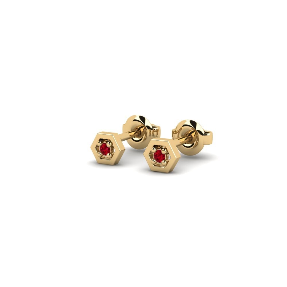 ruby-zirconia Women's ต่างหู Mavromichali - A