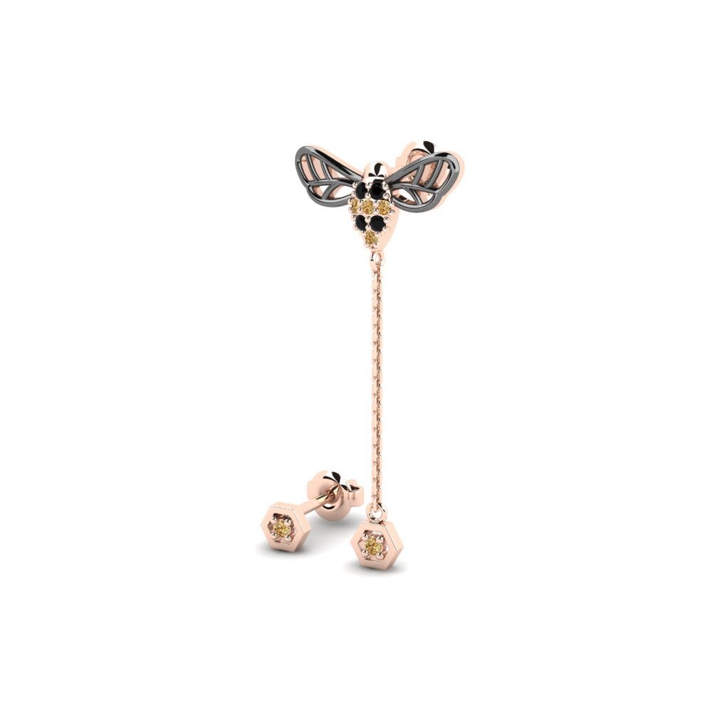 14k Rose Gold Women's Earring Mavromichali - SET