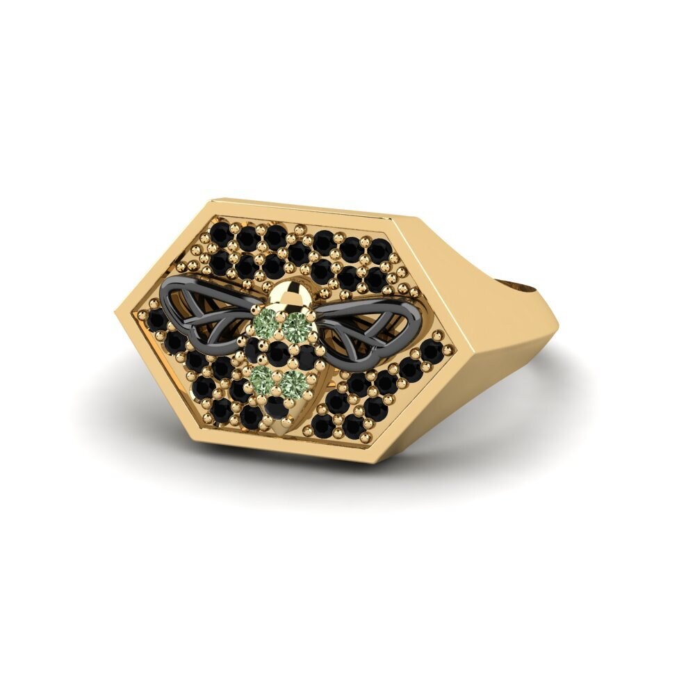 Diamante Verde Anillo Micovoda