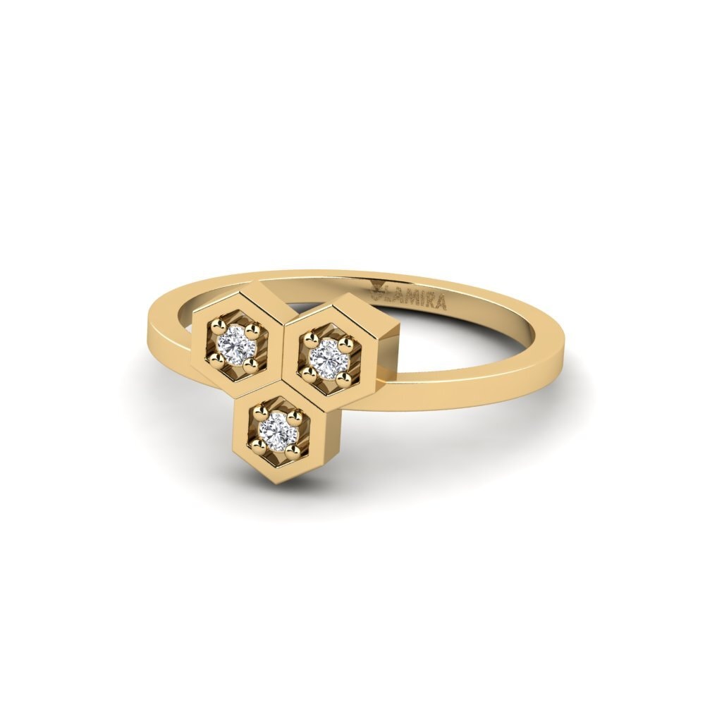 Diamante cultivado en laboratorio Anillo meñique Mitropoleos