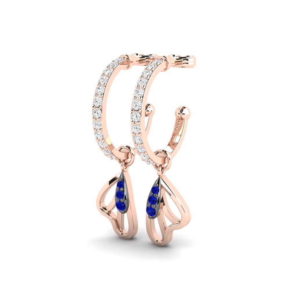 Saphir Boucle d'oreille femme Muirne