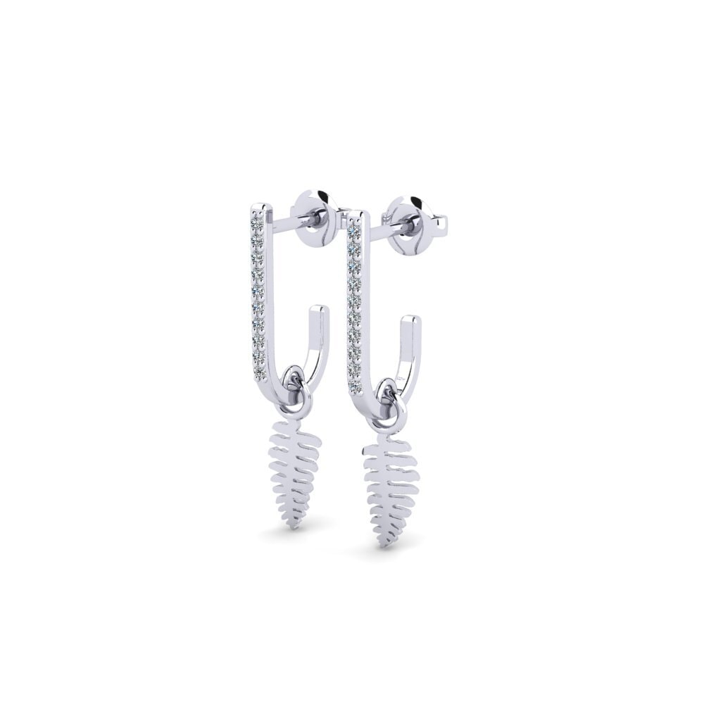 Zircone Boucle d'oreille femme Palagonia