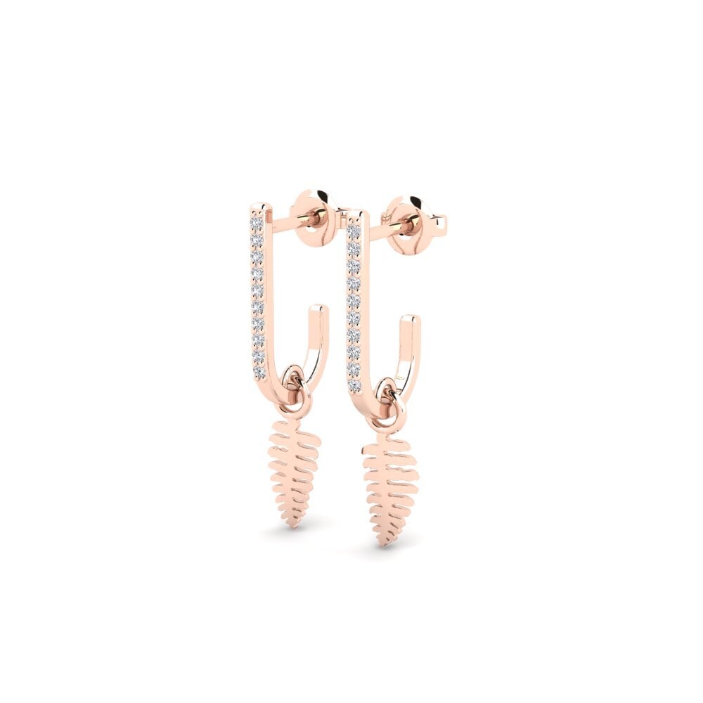 14k Rose Gold Women's Earring Palagonia
