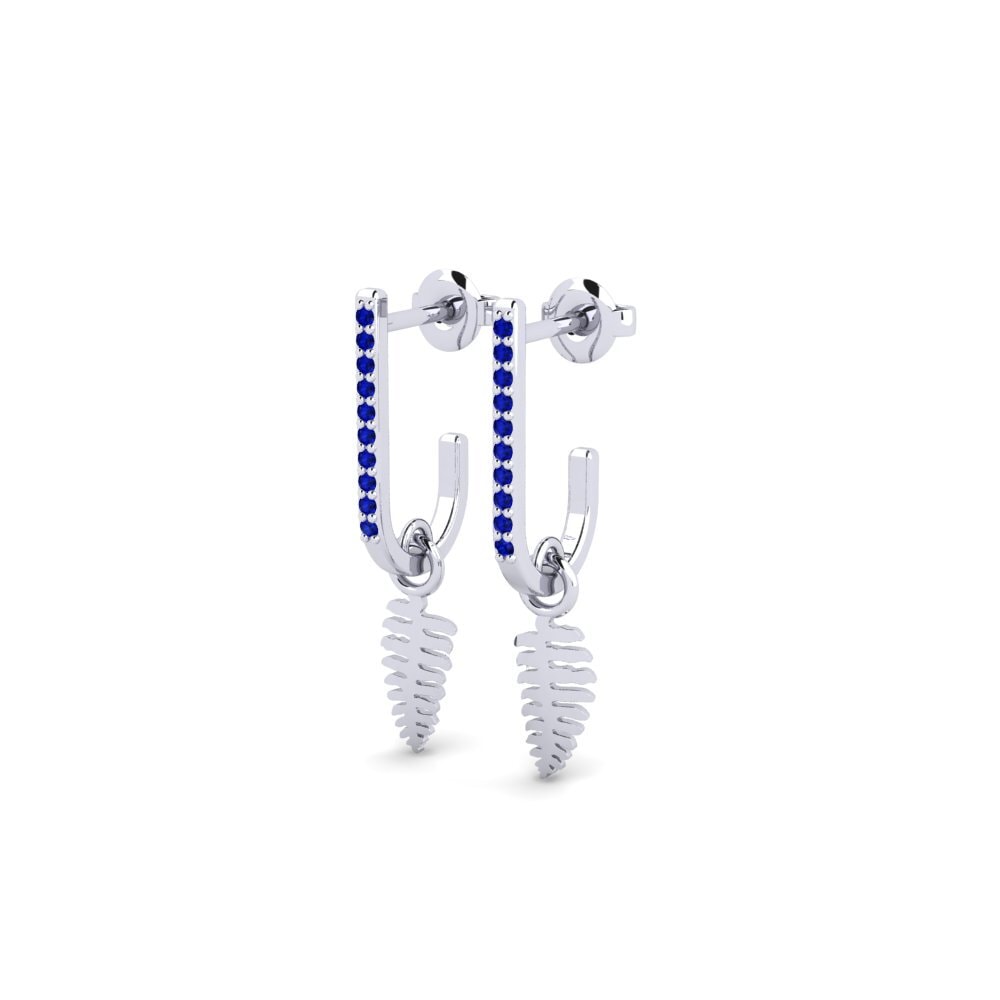 Saphir Boucle d'oreille femme Palagonia