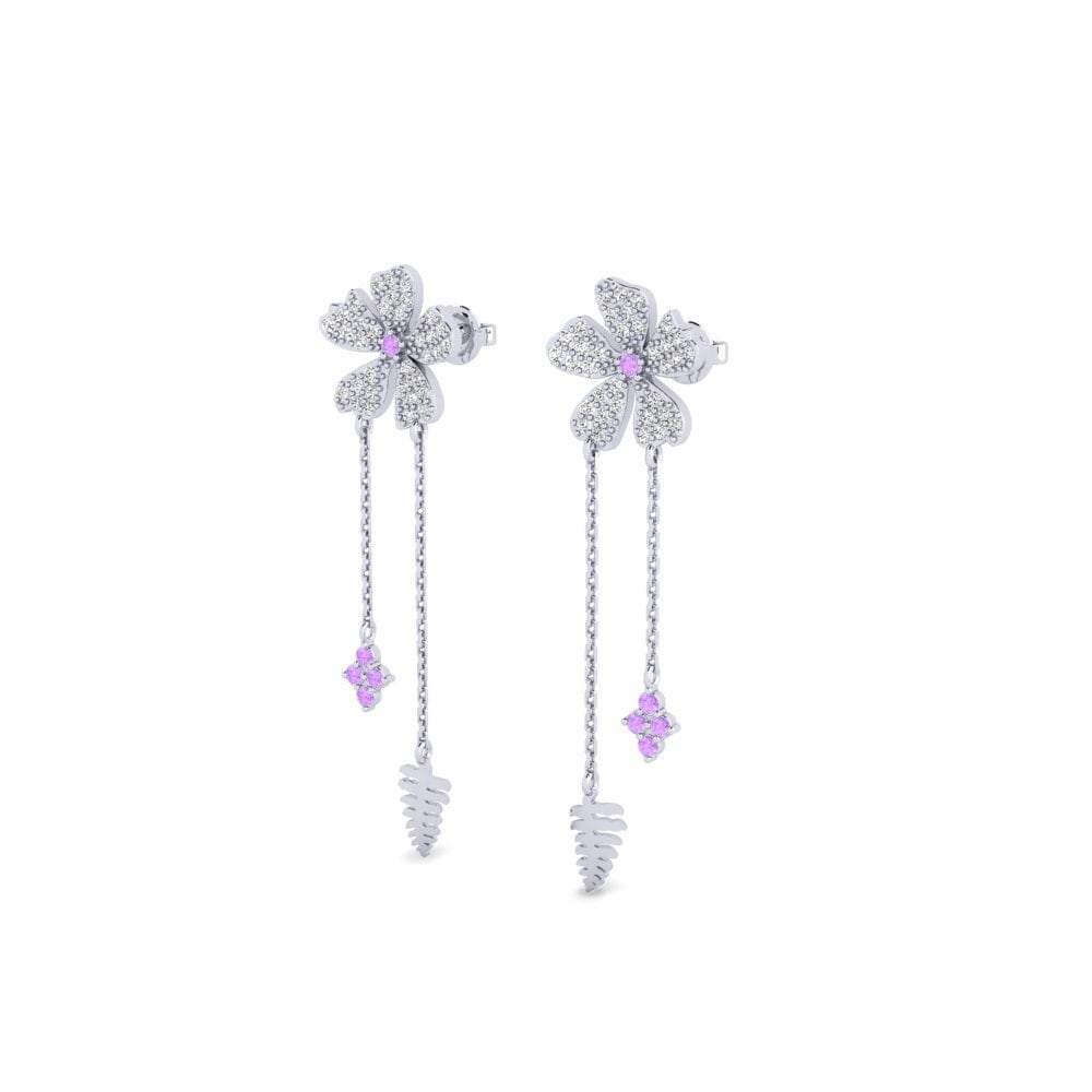 Améthyste Boucle d'oreille femme Saponara