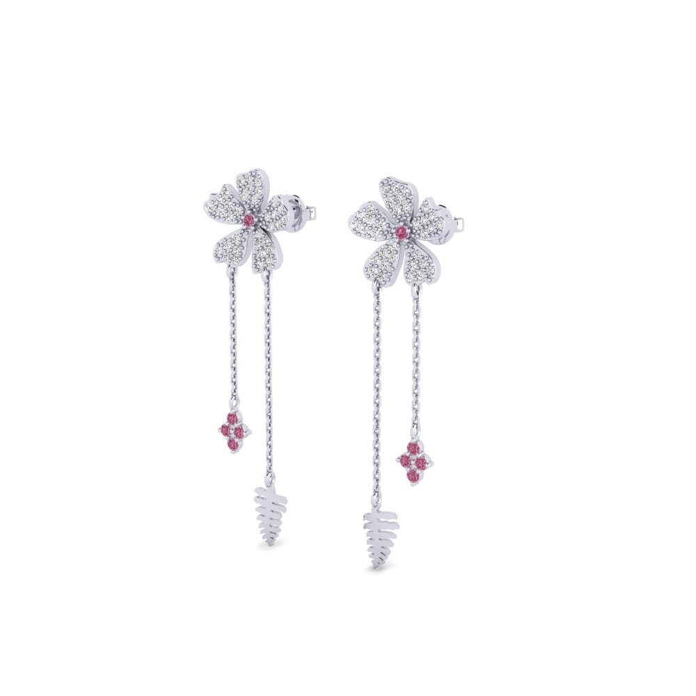 Grenat de Rhodolite Boucle d'oreille femme Saponara