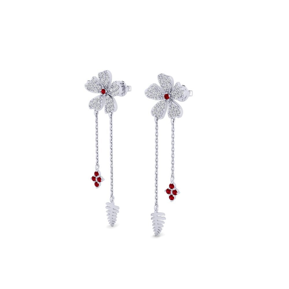 ruby-zirconia Women's ต่างหู Saponara