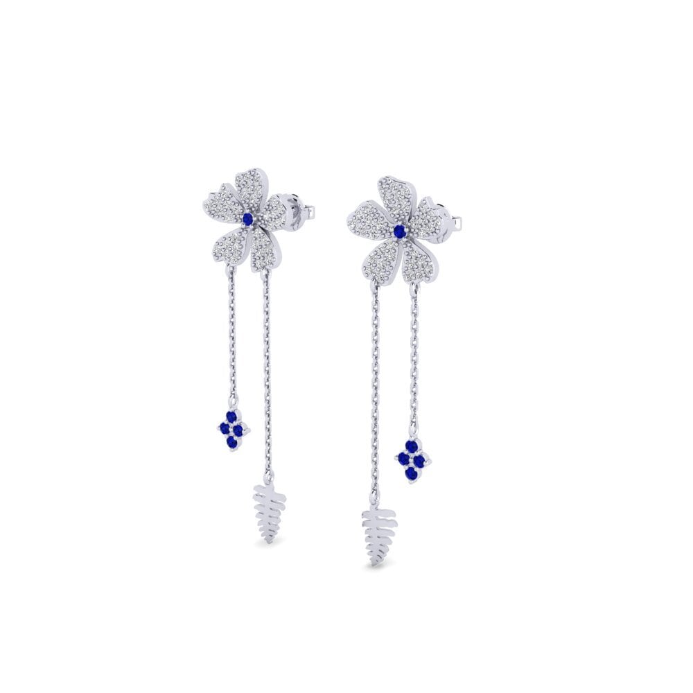 Saphir Boucle d'oreille femme Saponara