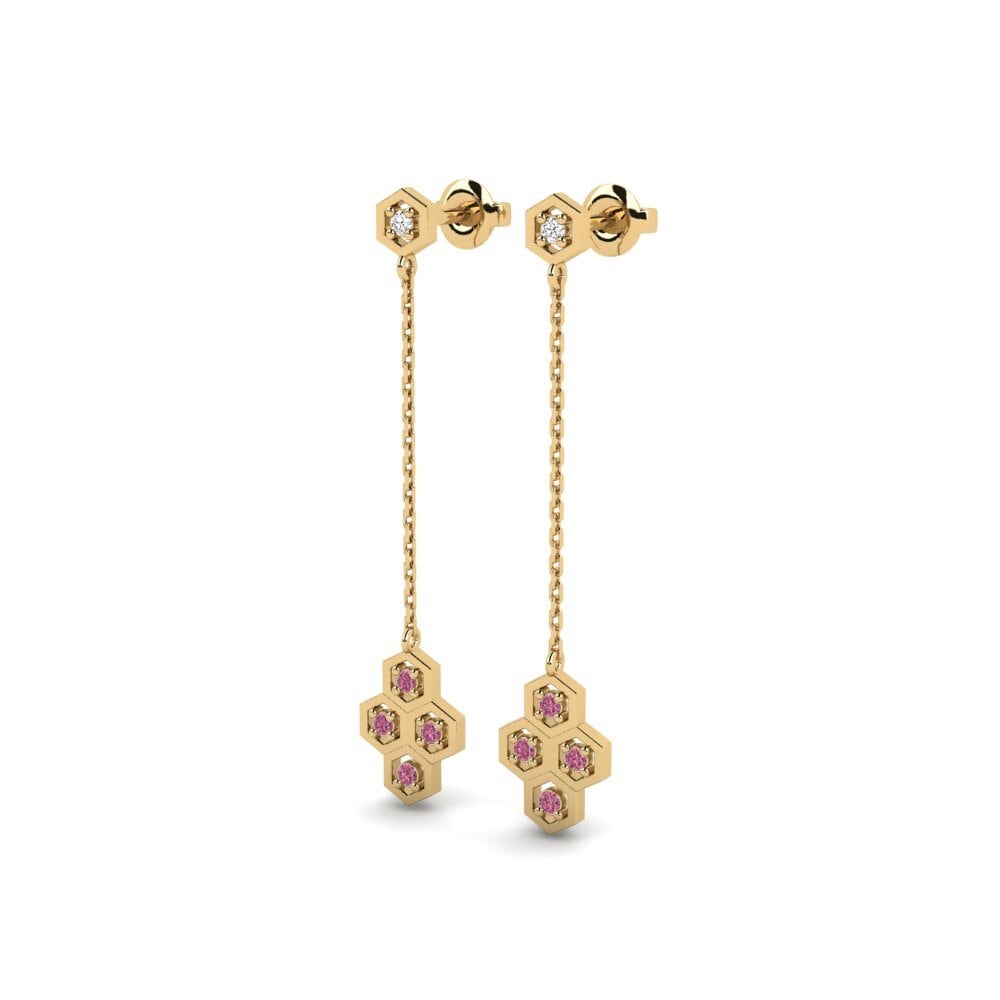 Grenat de Rhodolite Boucle d'oreille femme Syracuse
