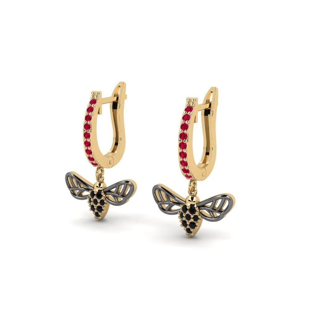 Rubis Boucle d'oreille femme Thiseioplaka
