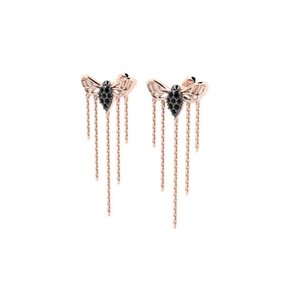 14k Rose Gold Women's Earring Thrasyvoulo