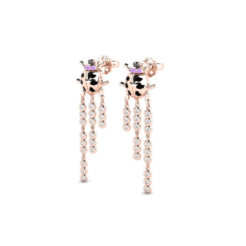 Améthyste Boucle d'oreille femme Vrontous