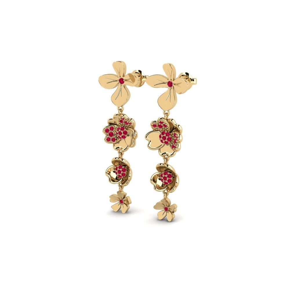Rubis Boucle d'oreille femme Wellingara