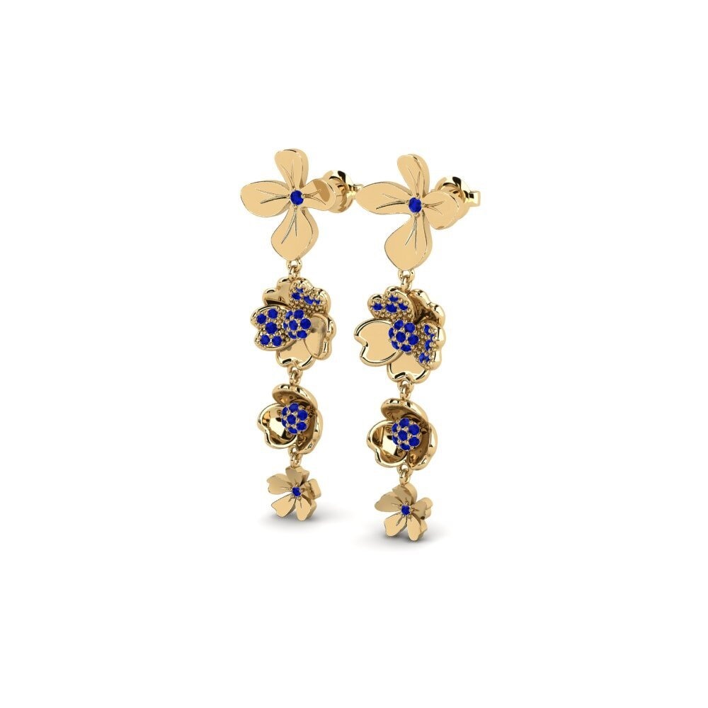 Saphir Boucle d'oreille femme Wellingara