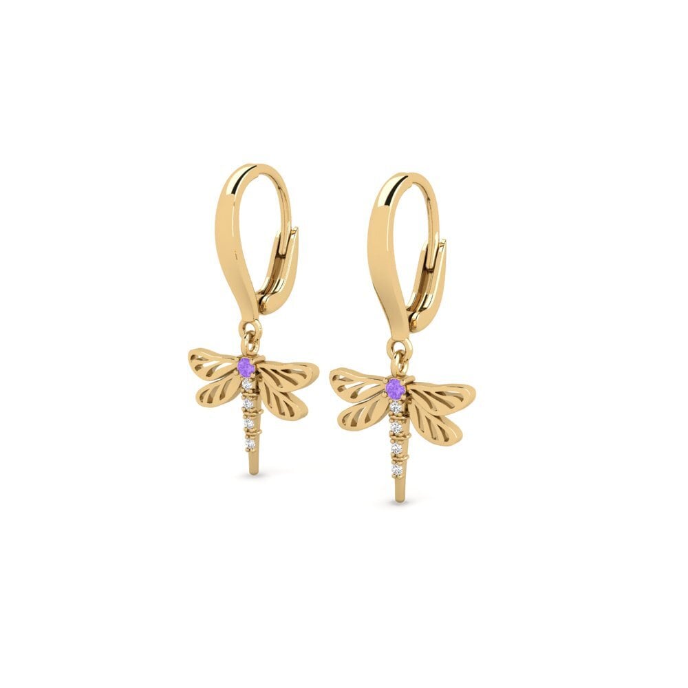Améthyste Boucle d'oreille femme Massacre