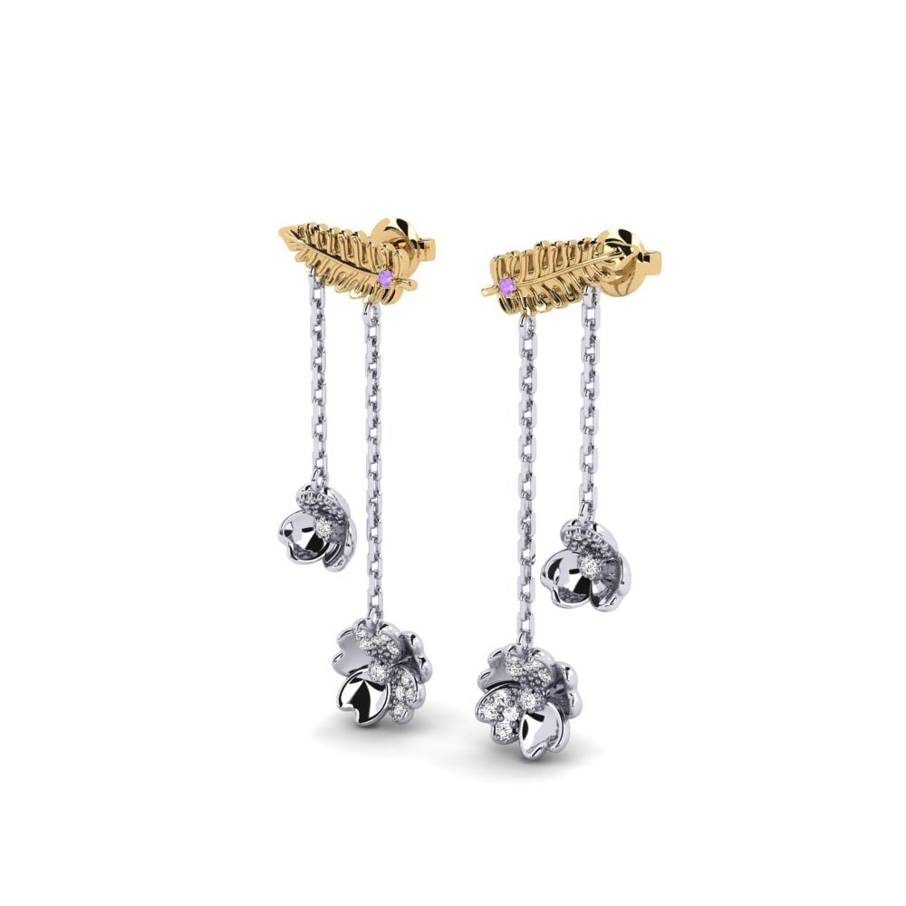 Améthyste Boucle d'oreille femme Notion