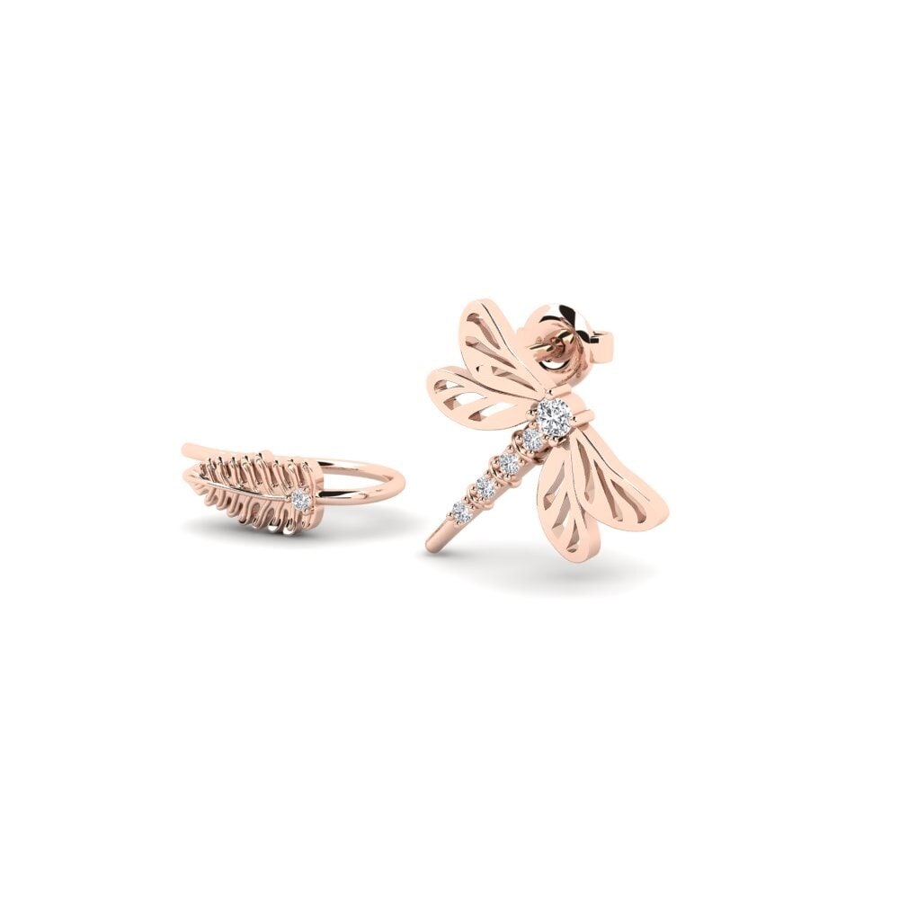 14k Rose Gold Women's Earring Nsoko - SET