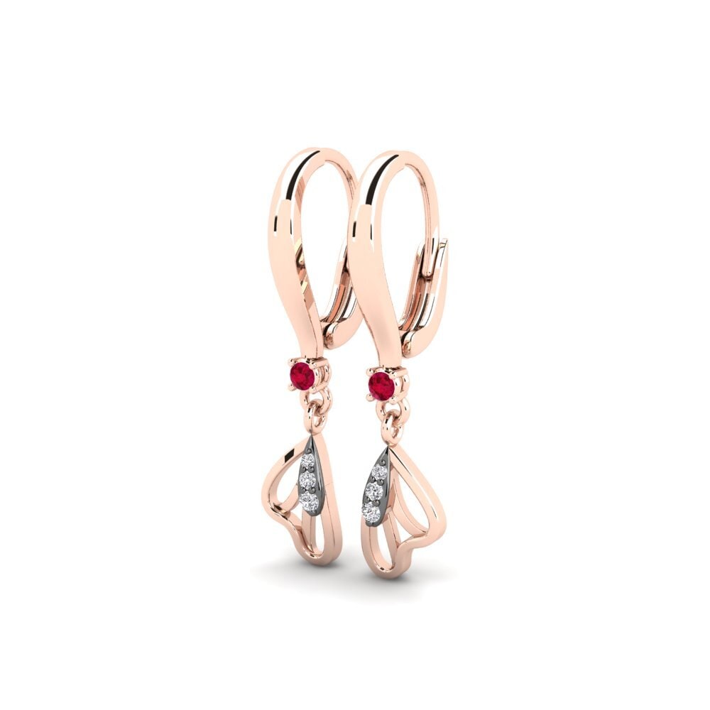 Rubis Boucle d'oreille femme Serendipity