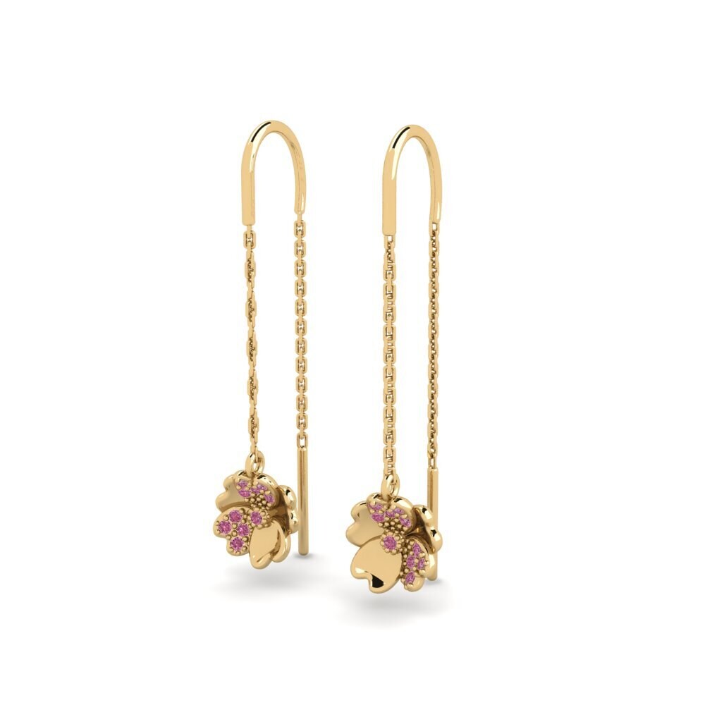 Grenat de Rhodolite Boucle d'oreille femme Transerable - A