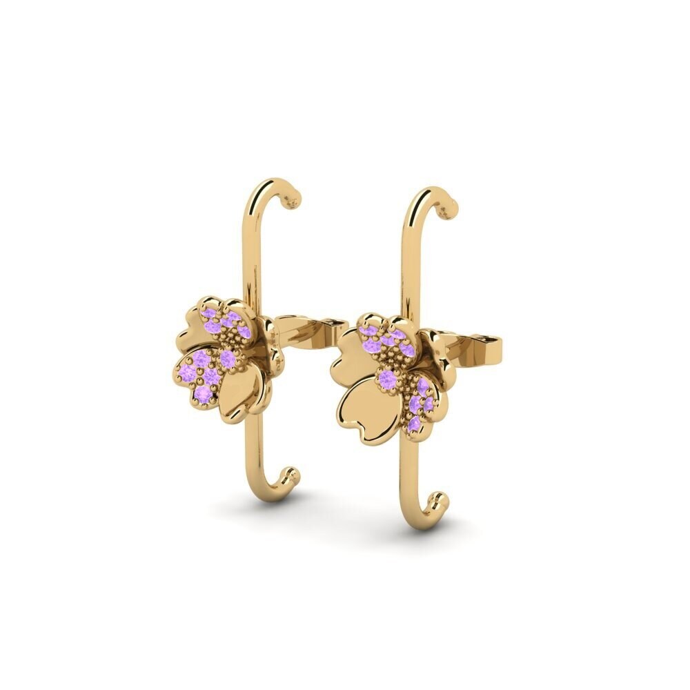 Amethyst Women's Earring Transerable - B