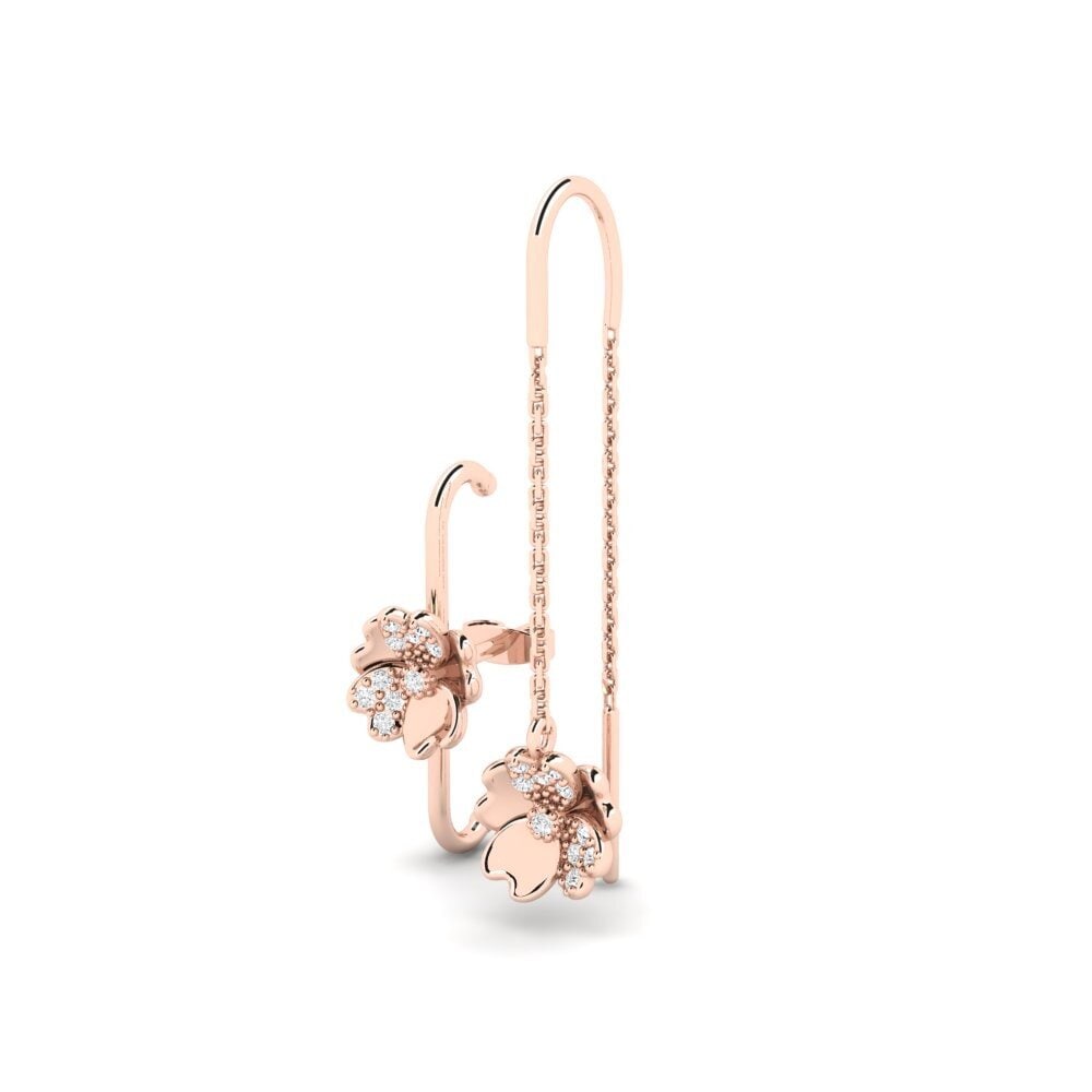 14k 玫瑰金 女士耳環 Transerable - SET