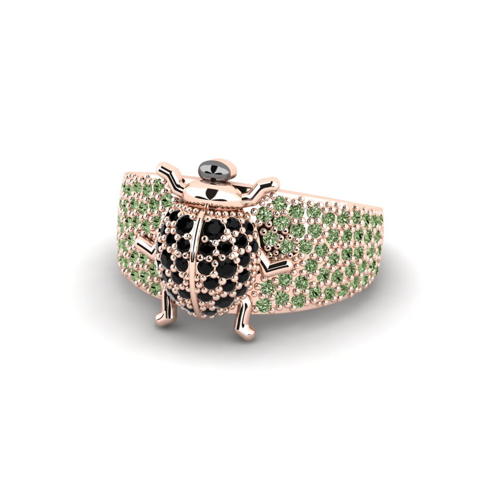 Diamante Verde Anillo Tromen