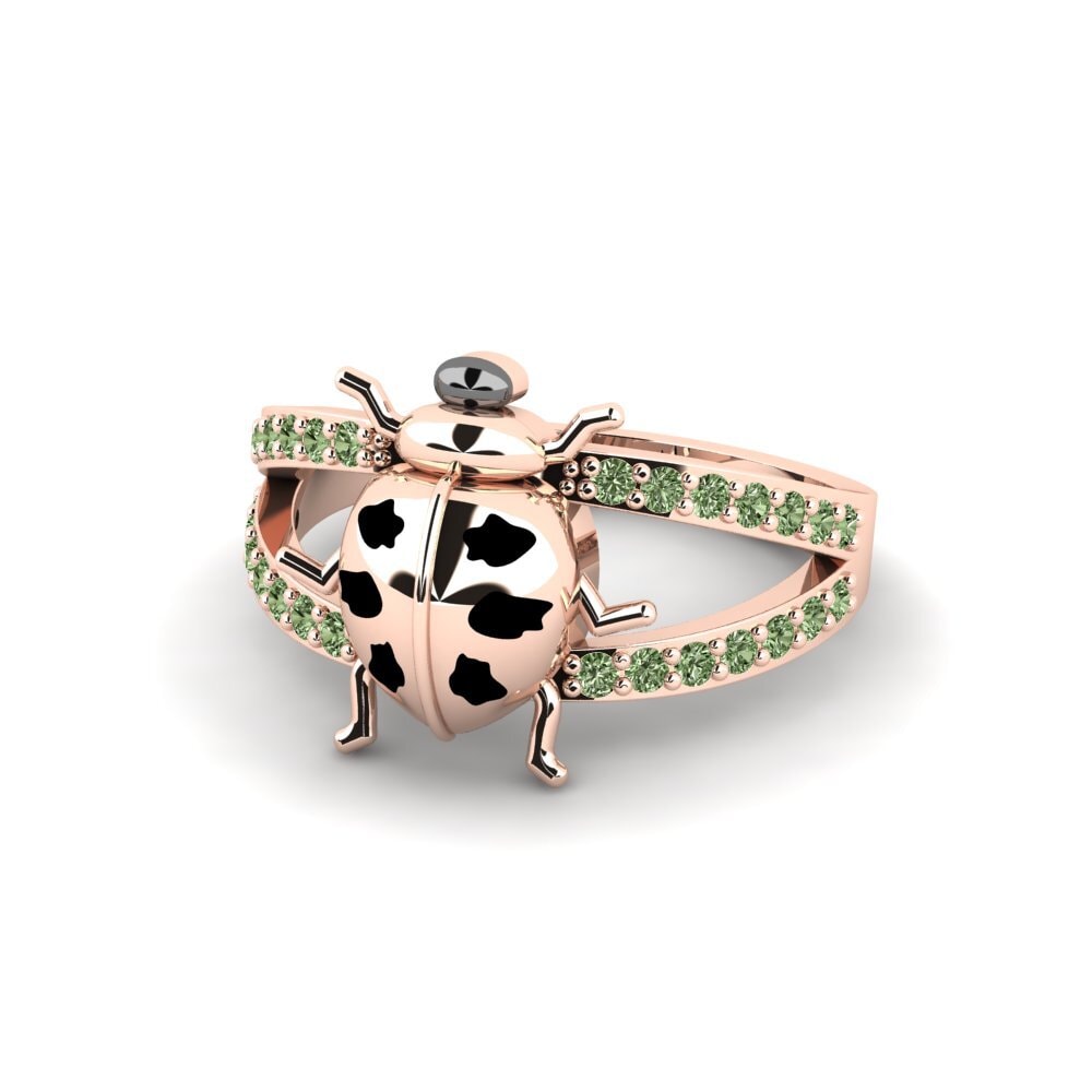 Diamante Verde Anillo Tuzgle