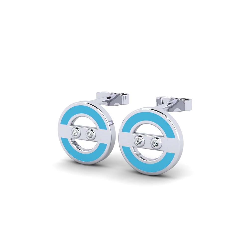 950 Platin Damen ohrring Sedubi