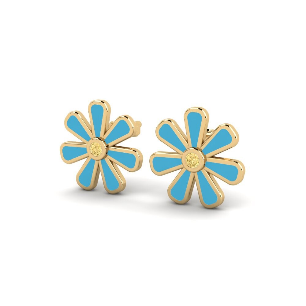 Diamante Giallo Orecchino da donna Stictic