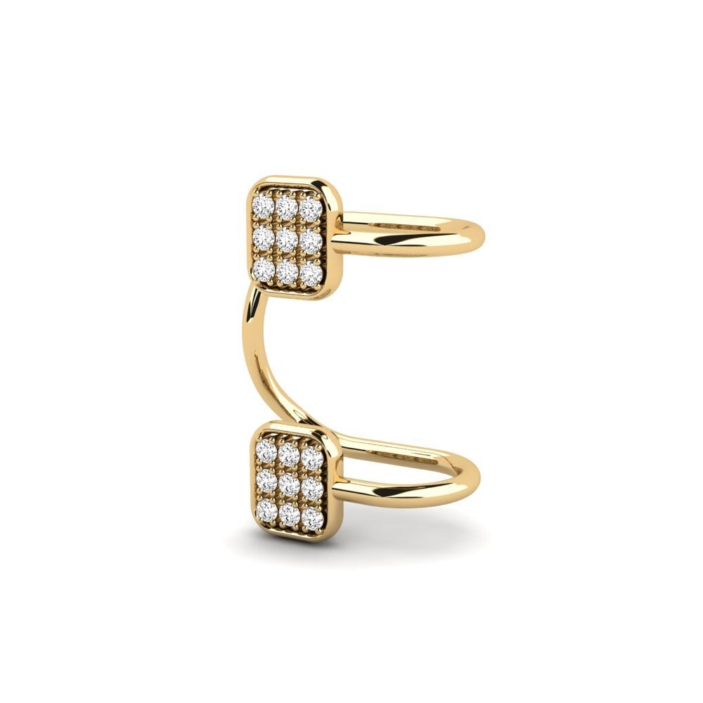 Moissanite Boucle d'oreille femme Sufferg