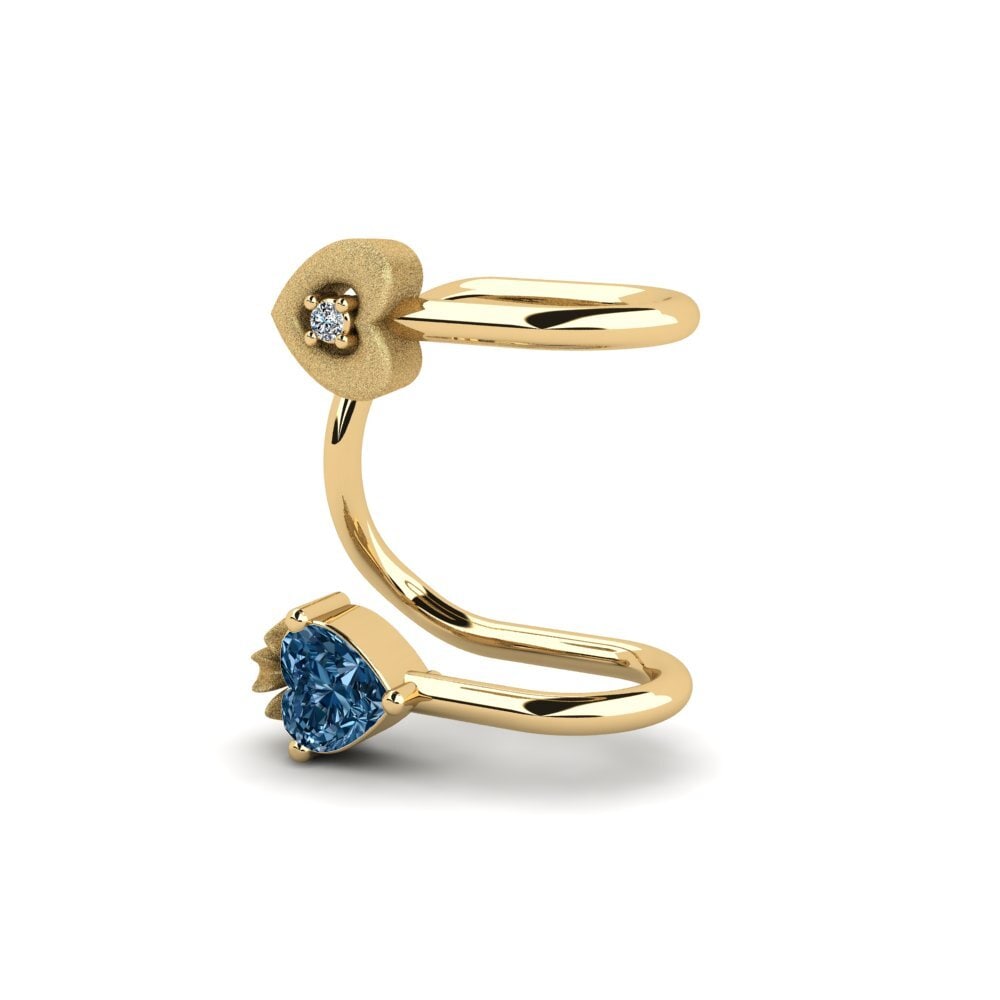 Diamante Azul Brincos Feminino Babonestes