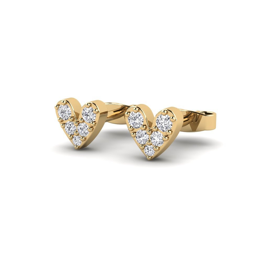 Diamante Produzido em Laboratório Brincos Feminino Disacr