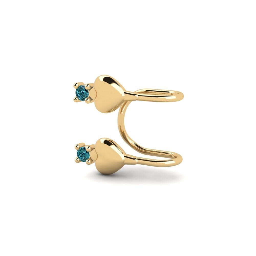 Diamante Azul Brincos Feminino Dreddod
