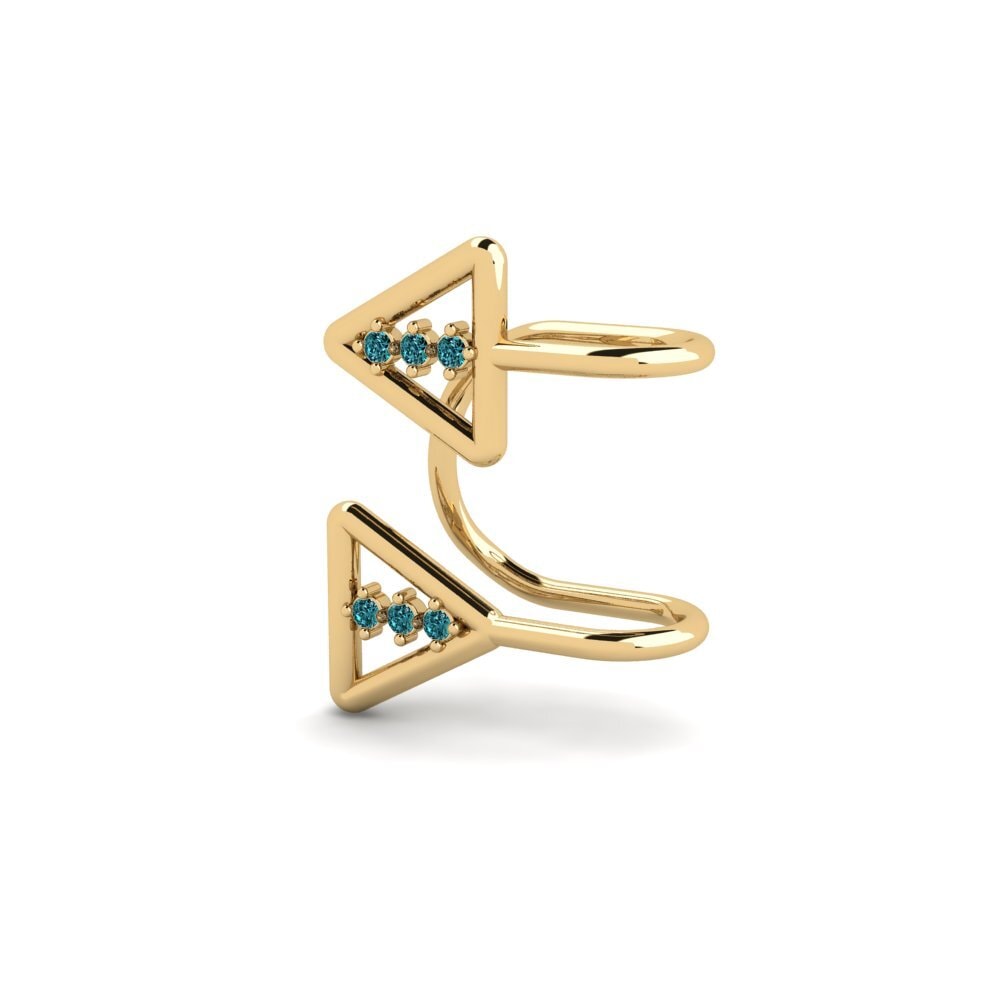 Diamante Azul Brincos Feminino Dyhtoler