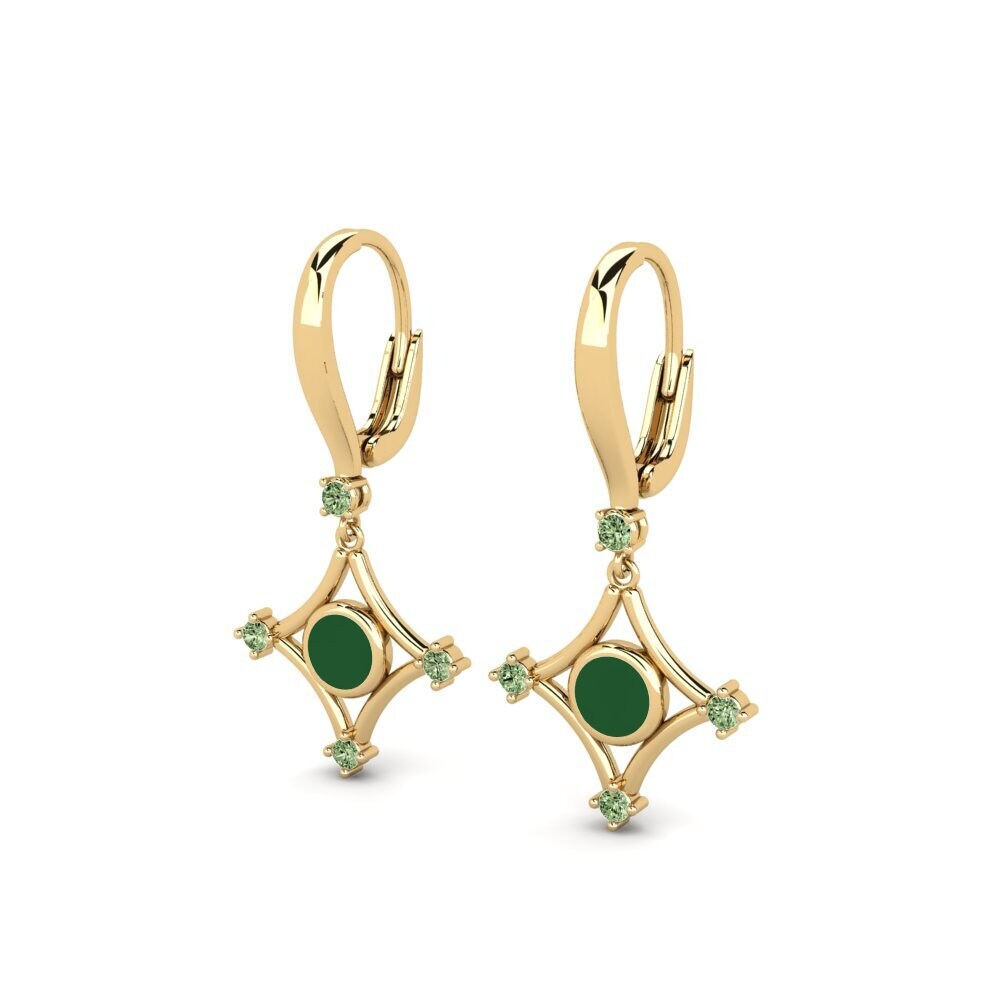 Diamante Verde Pendiente de mujer Edgen