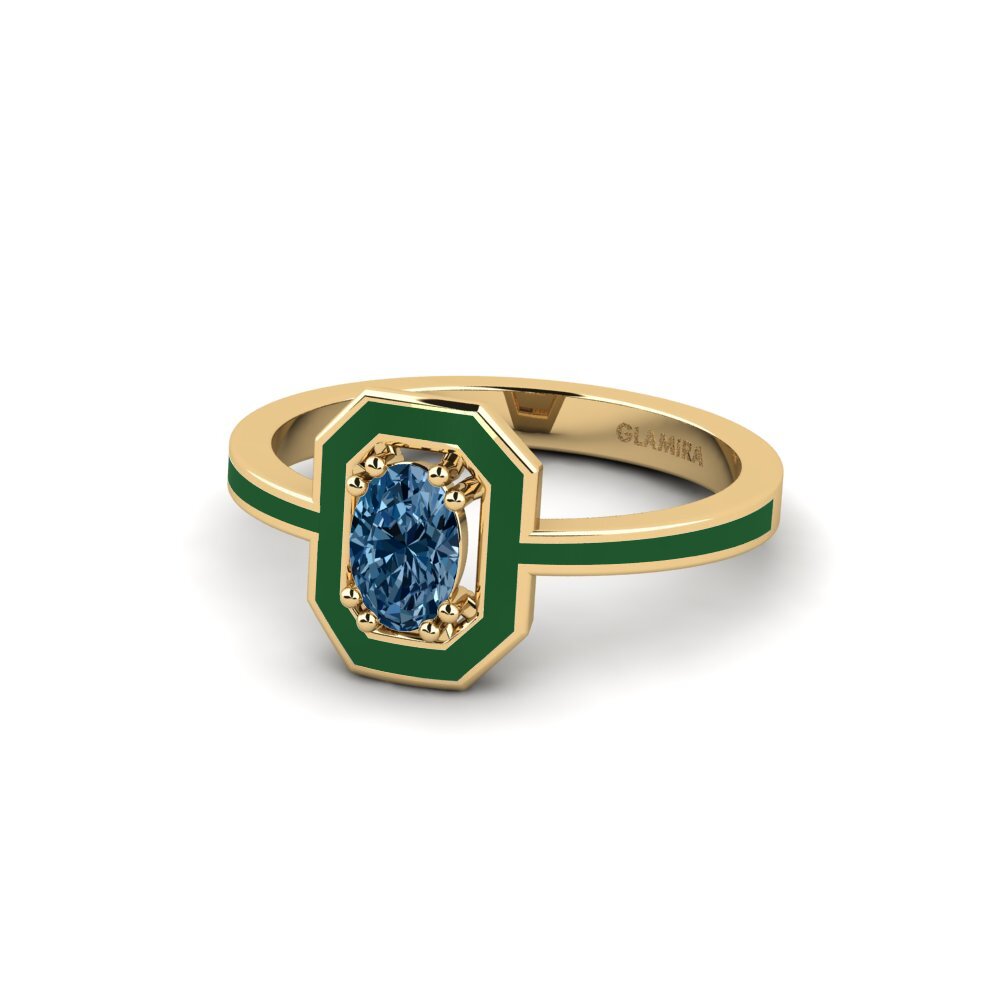 Blauer Diamant Ring Boubon