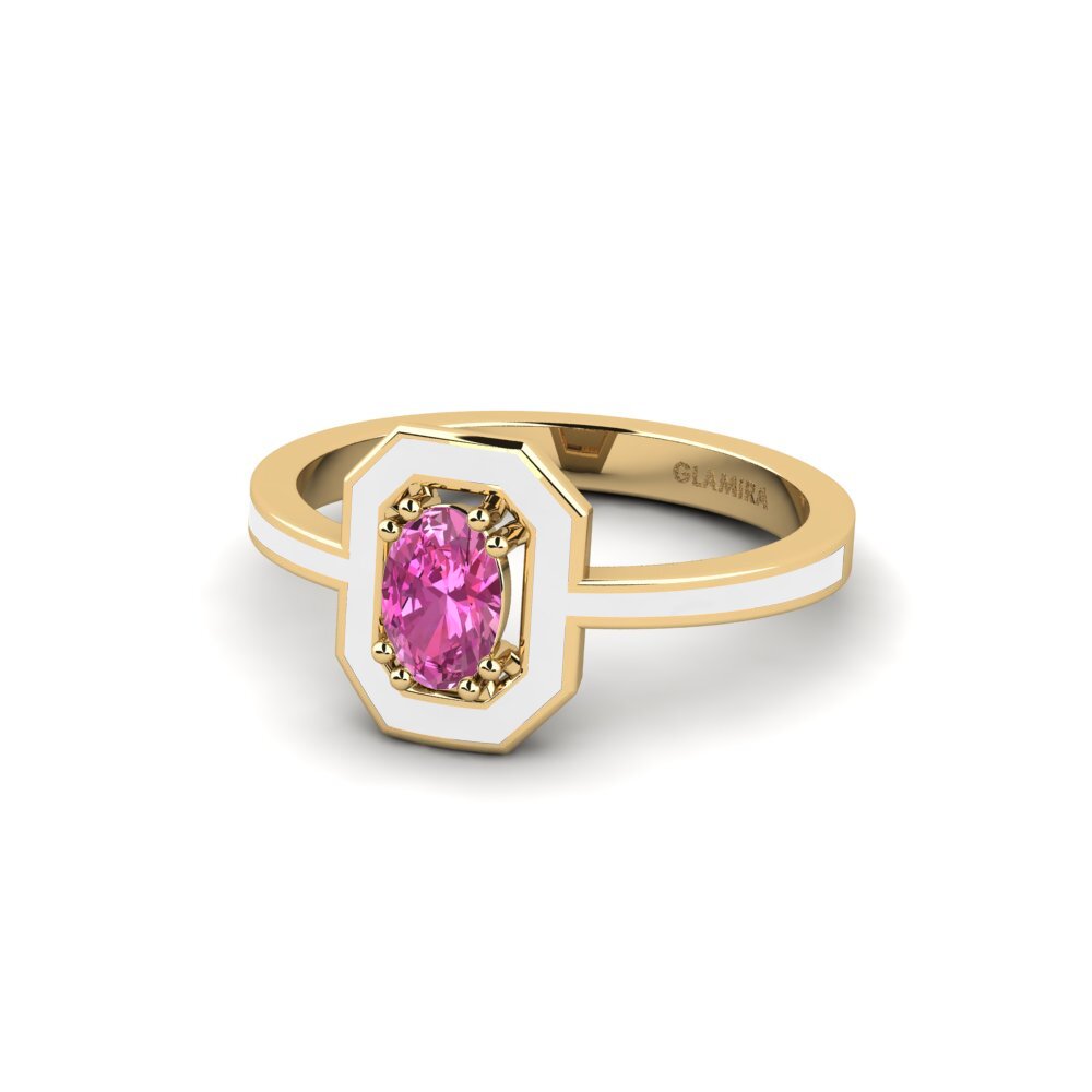Rosa Topas Ring Boubon