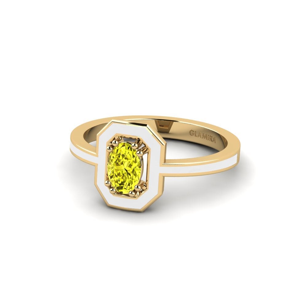 Gelber Diamant Ring Boubon