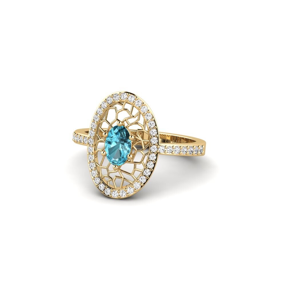 Blue Zircon Ring Bourgc