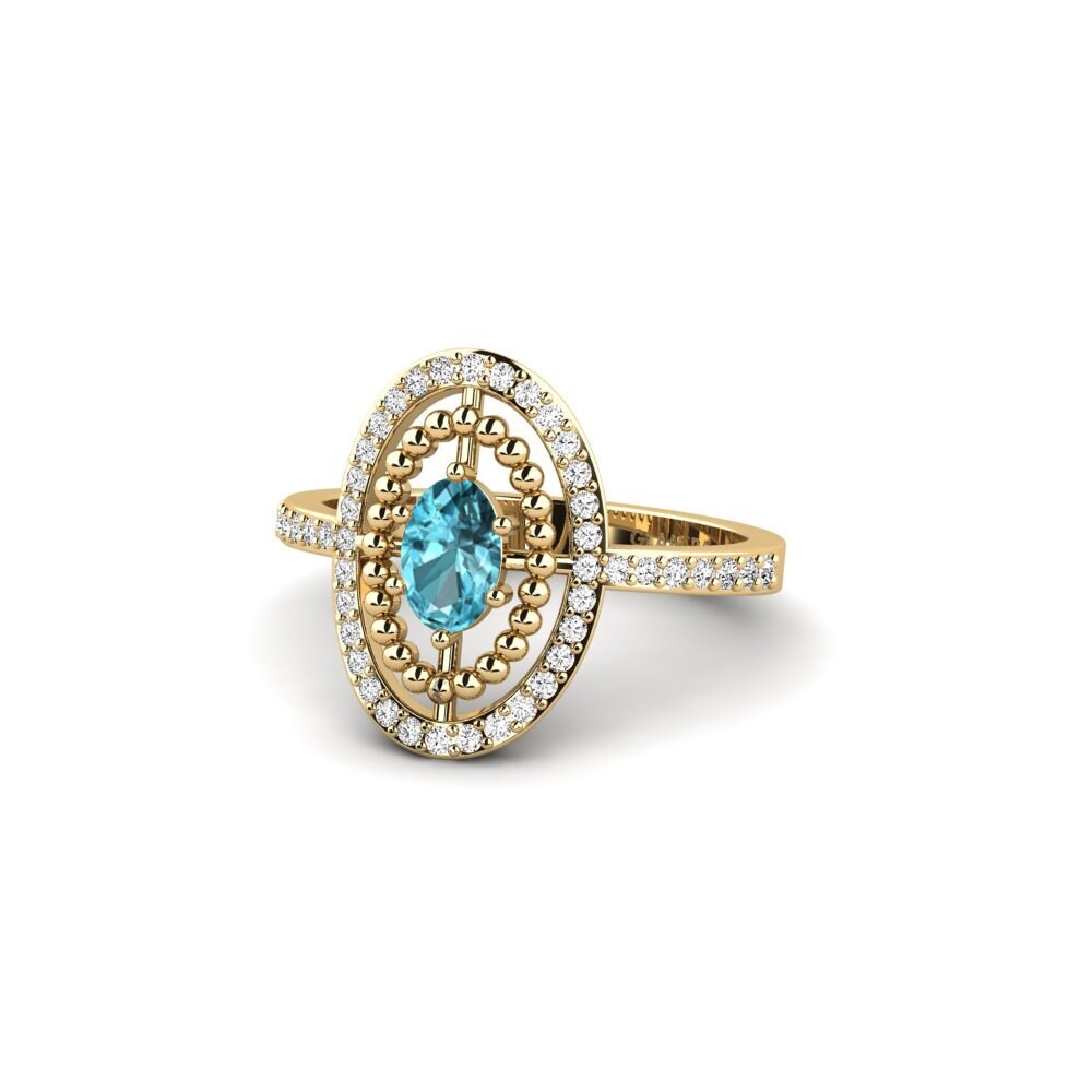 Blue Zircon Ring Buigny